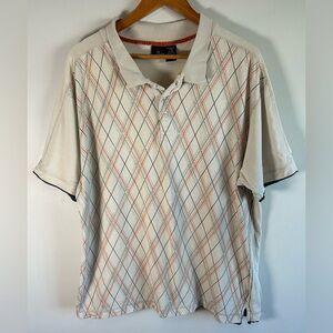 Vintage Burnside Argyle Button Up Men’s Polo Shirt Skater Y2K 2000s Size XL
